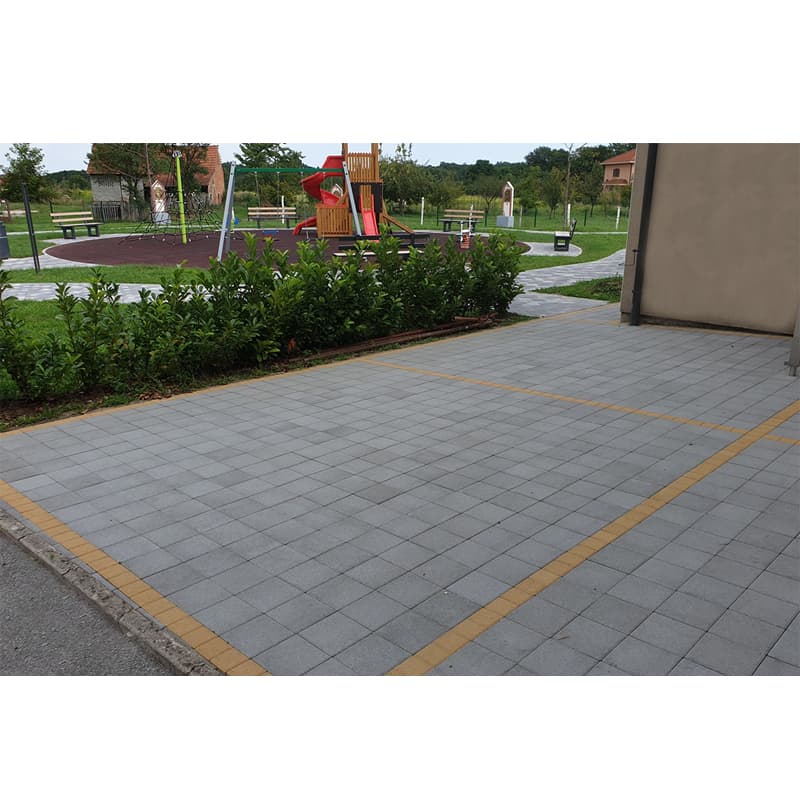 OPLOČNIK APOLON (kocka)20X20X6 SIVA glat (Samoborka)